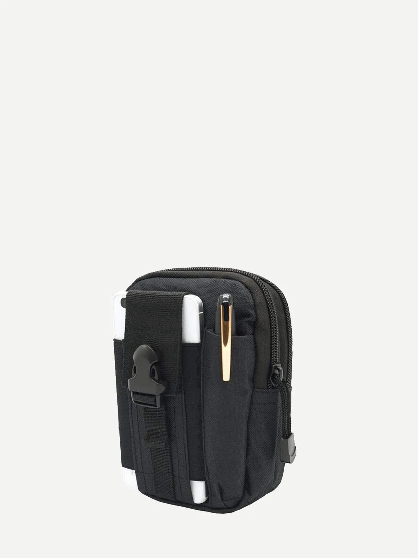 Canvas Black Multi Functional Clutch Bag