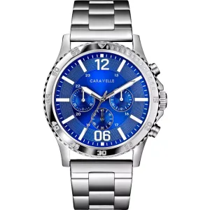 Caravelle  Land Sport Mens Stainless Steel