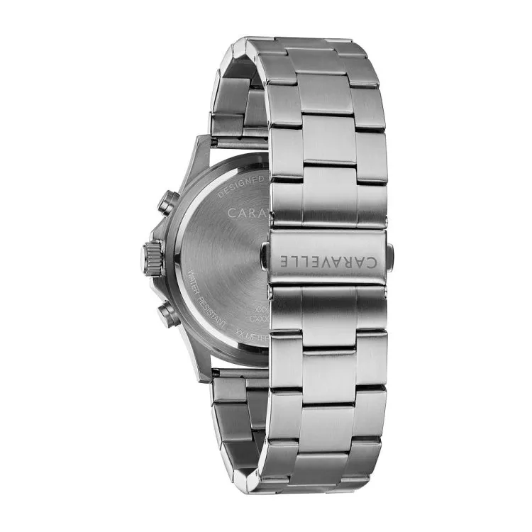 Caravelle  Land Sport Mens Stainless Steel