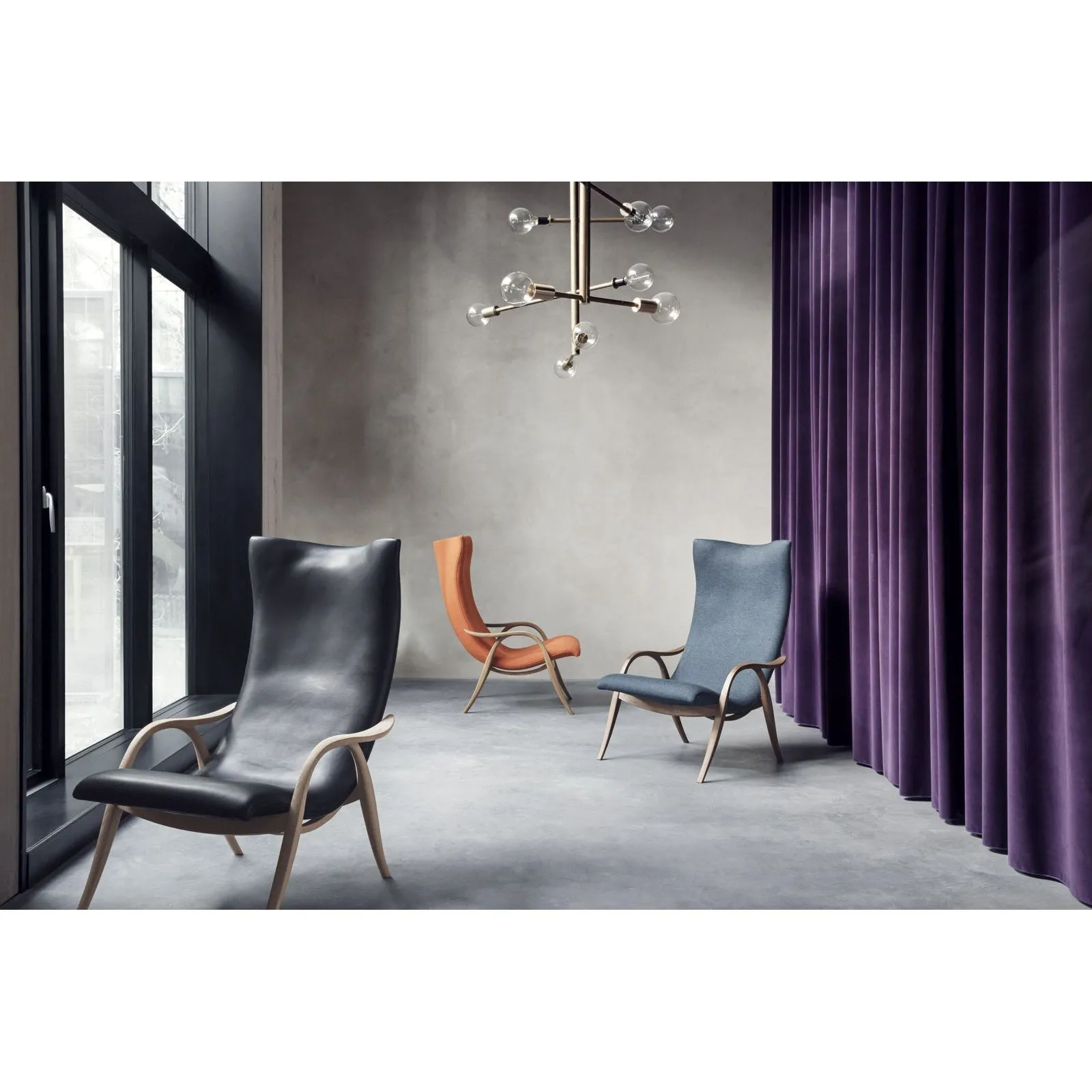 Carl Hansen Fh429 Signature Chair, Oiled Oak/Black Leather
