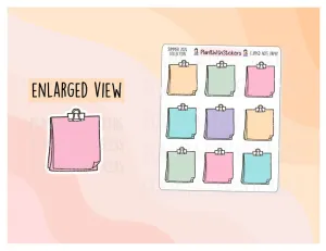 Clipped Note Paper - Summer 2024 Colours