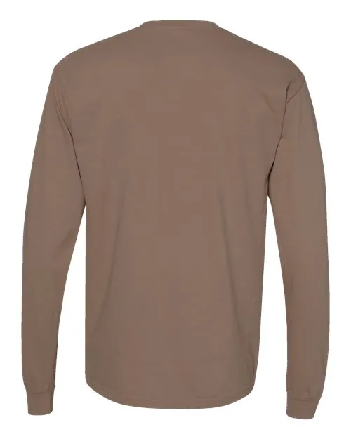 Comfort Colors Garment-Dyed Heavyweight Long Sleeve T-Shirt 6014 Espresso
