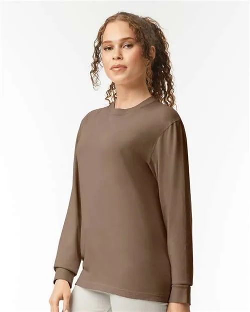 Comfort Colors Garment-Dyed Heavyweight Long Sleeve T-Shirt 6014 Espresso