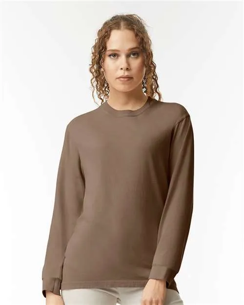 Comfort Colors Garment-Dyed Heavyweight Long Sleeve T-Shirt 6014 Espresso
