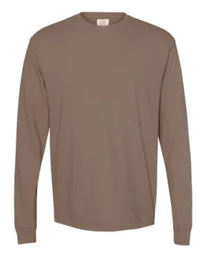 Comfort Colors Garment-Dyed Heavyweight Long Sleeve T-Shirt 6014 Espresso