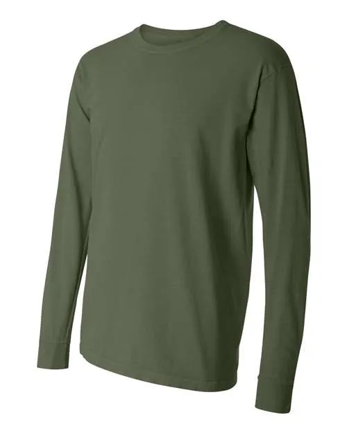 Comfort Colors Garment-Dyed Heavyweight Long Sleeve T-Shirt 6014 Grey