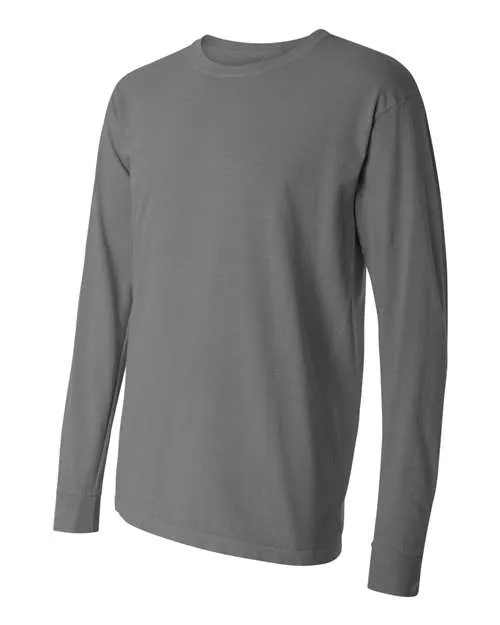 Comfort Colors Garment-Dyed Heavyweight Long Sleeve T-Shirt 6014 Grey