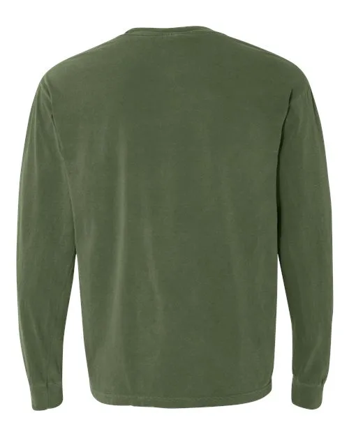 Comfort Colors Garment-Dyed Heavyweight Long Sleeve T-Shirt 6014 Grey