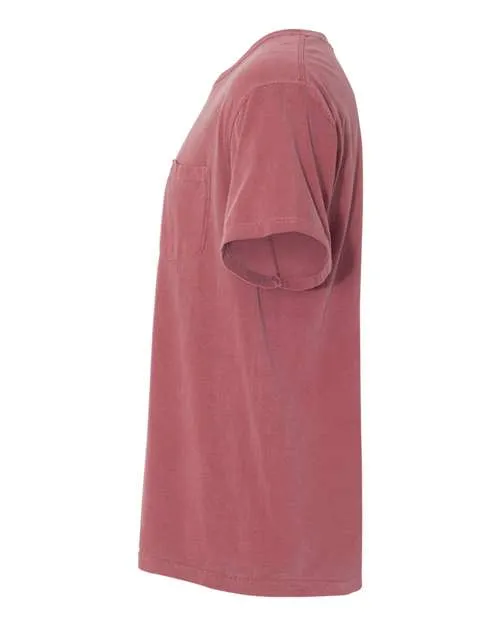 Comfort Colors Garment-Dyed Heavyweight Pocket T-Shirt 6030 Brick