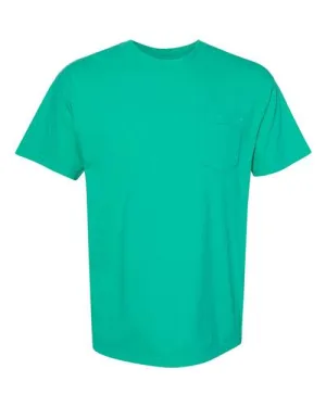 Comfort Colors Garment-Dyed Heavyweight Pocket T-Shirt 6030 Island Green