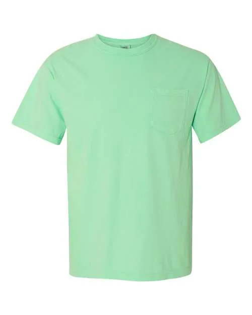 Comfort Colors Garment-Dyed Heavyweight Pocket T-Shirt 6030 Island Green
