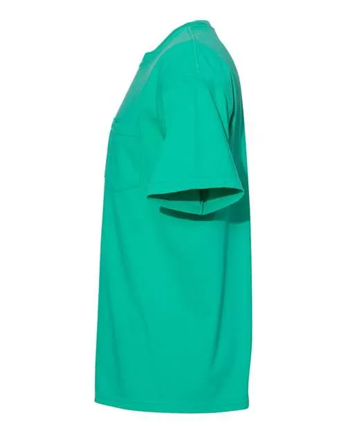 Comfort Colors Garment-Dyed Heavyweight Pocket T-Shirt 6030 Island Green
