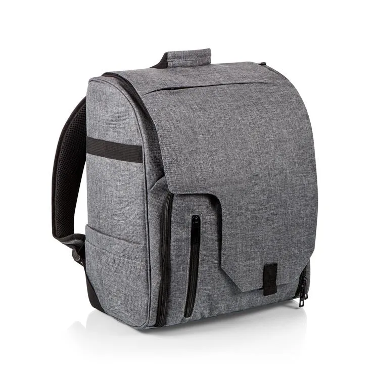 Commuter Travel Backpack Cooler, Heathered Gray