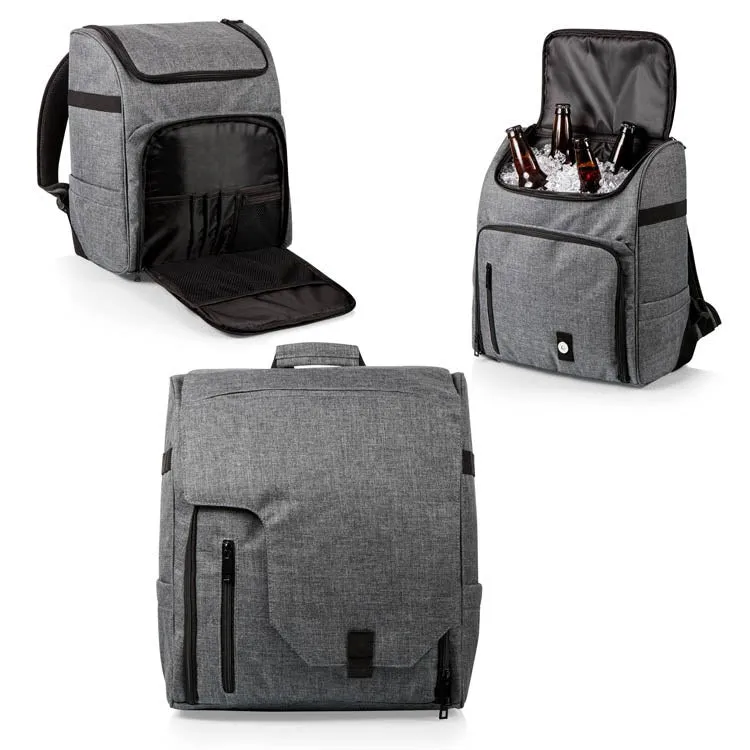 Commuter Travel Backpack Cooler, Heathered Gray