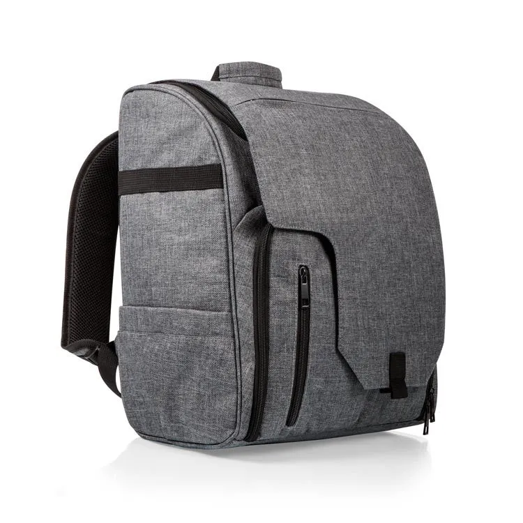 Commuter Travel Backpack Cooler, Heathered Gray