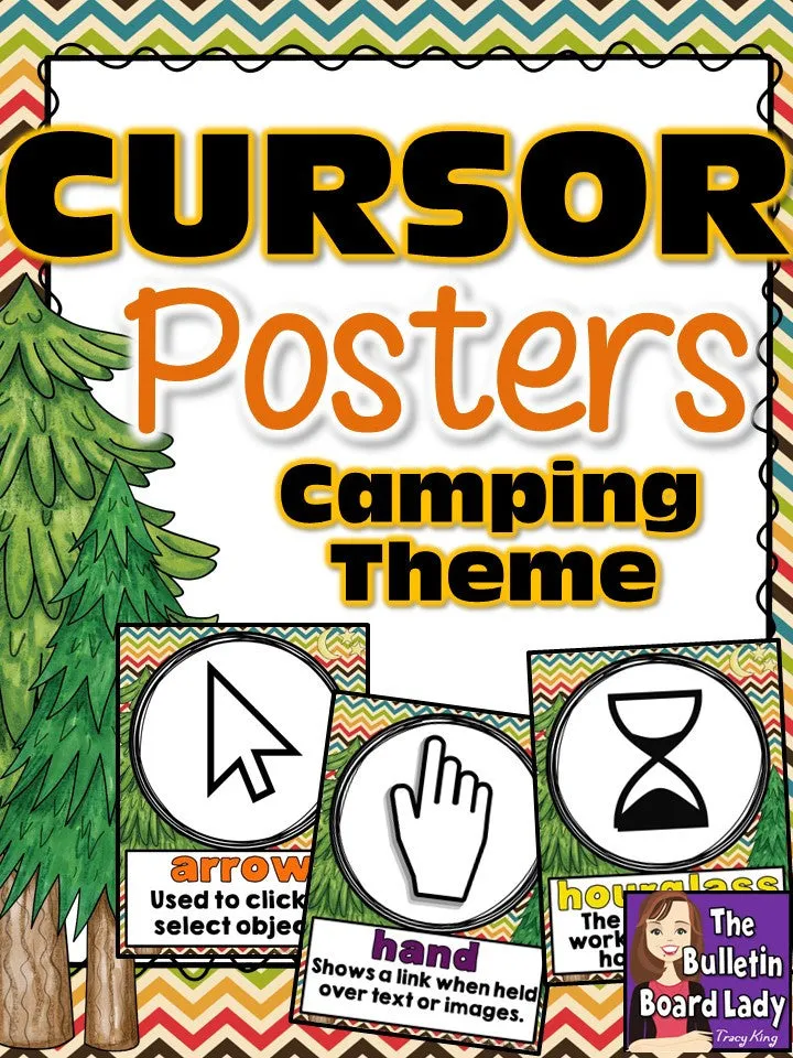 Computer Lab Decor BUNDLE - Camping Theme