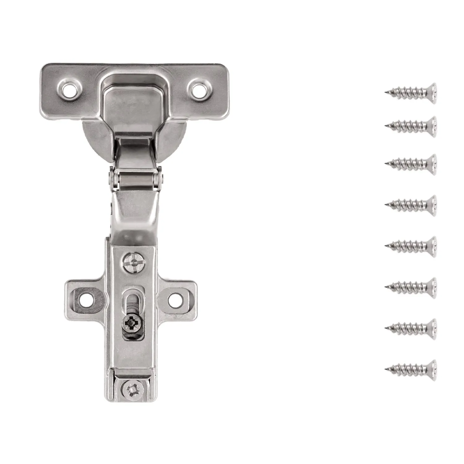 Concealed Full Inset Frameless Self-Close (2 Pack) Hinge