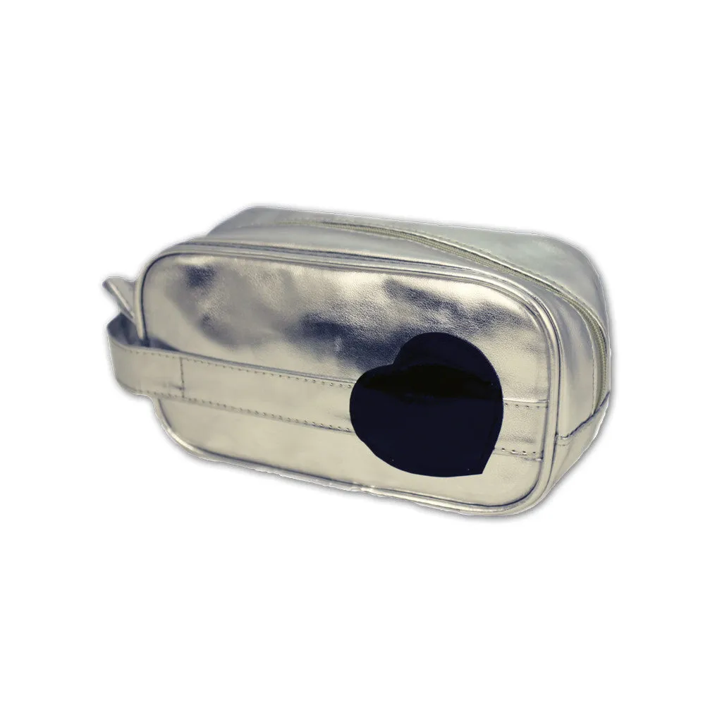 Cosmetic Brush Bag with Handle - Heart Collection
