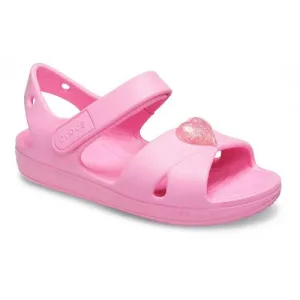 Crocs sandalo da bambina Classic Cross Strap Sandal K 206245-669 rosa