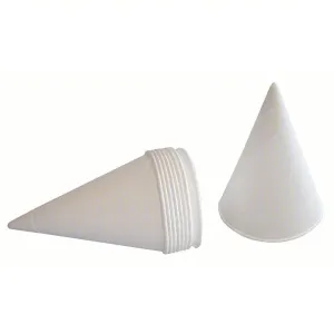 CUPS Paper Cone, 4oz, Rolled Rim, White (5000/cs)