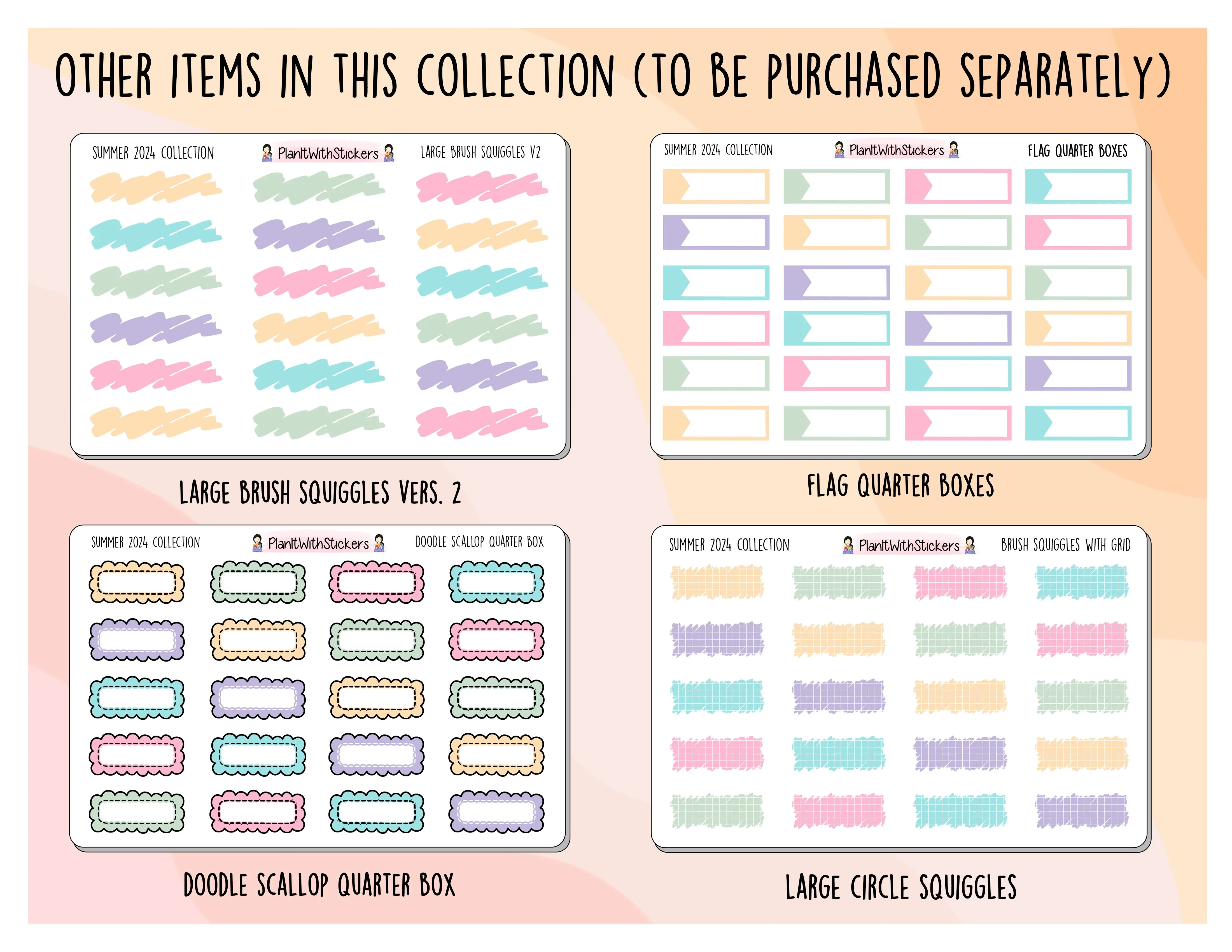 Date Headers - Summer 2024 Colours