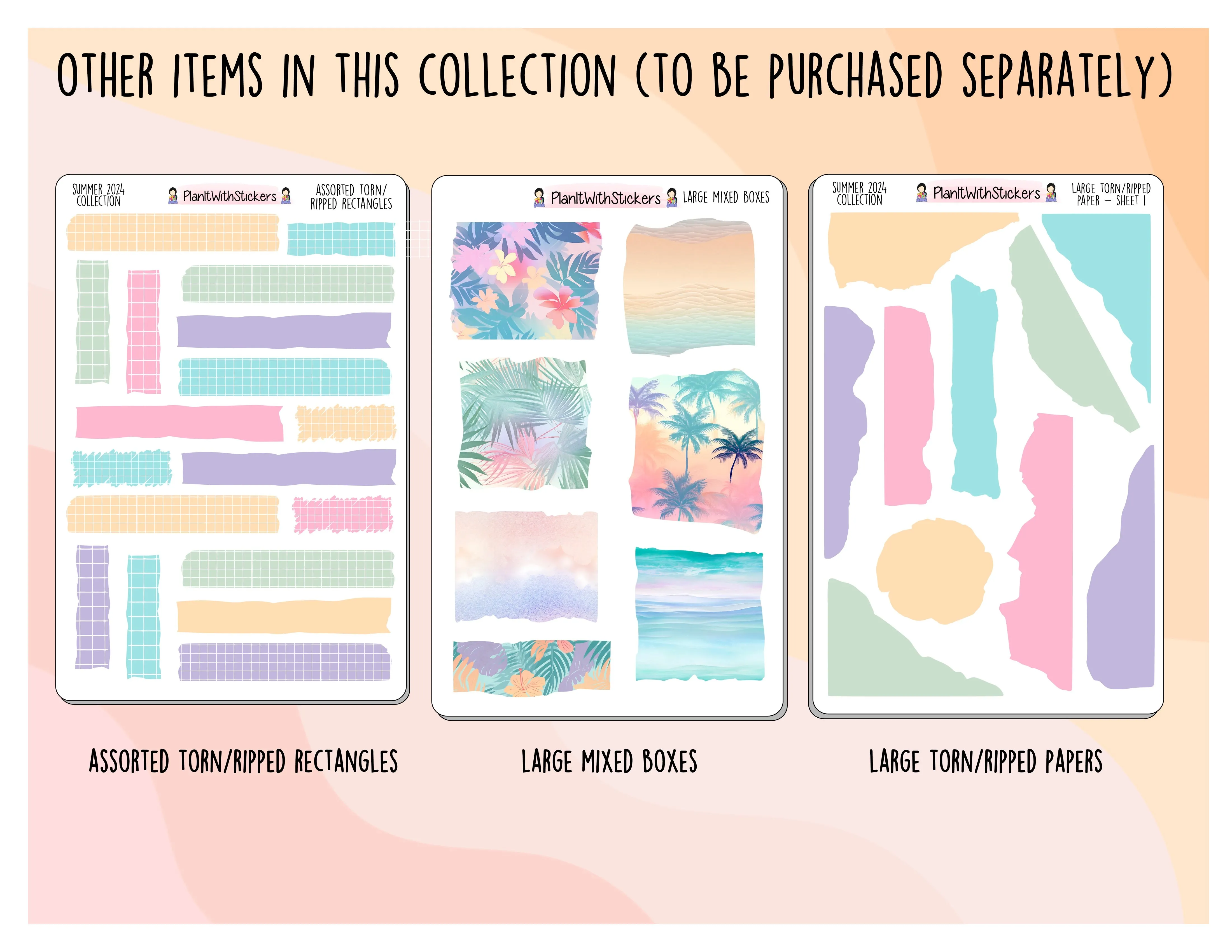 Date Headers - Summer 2024 Colours
