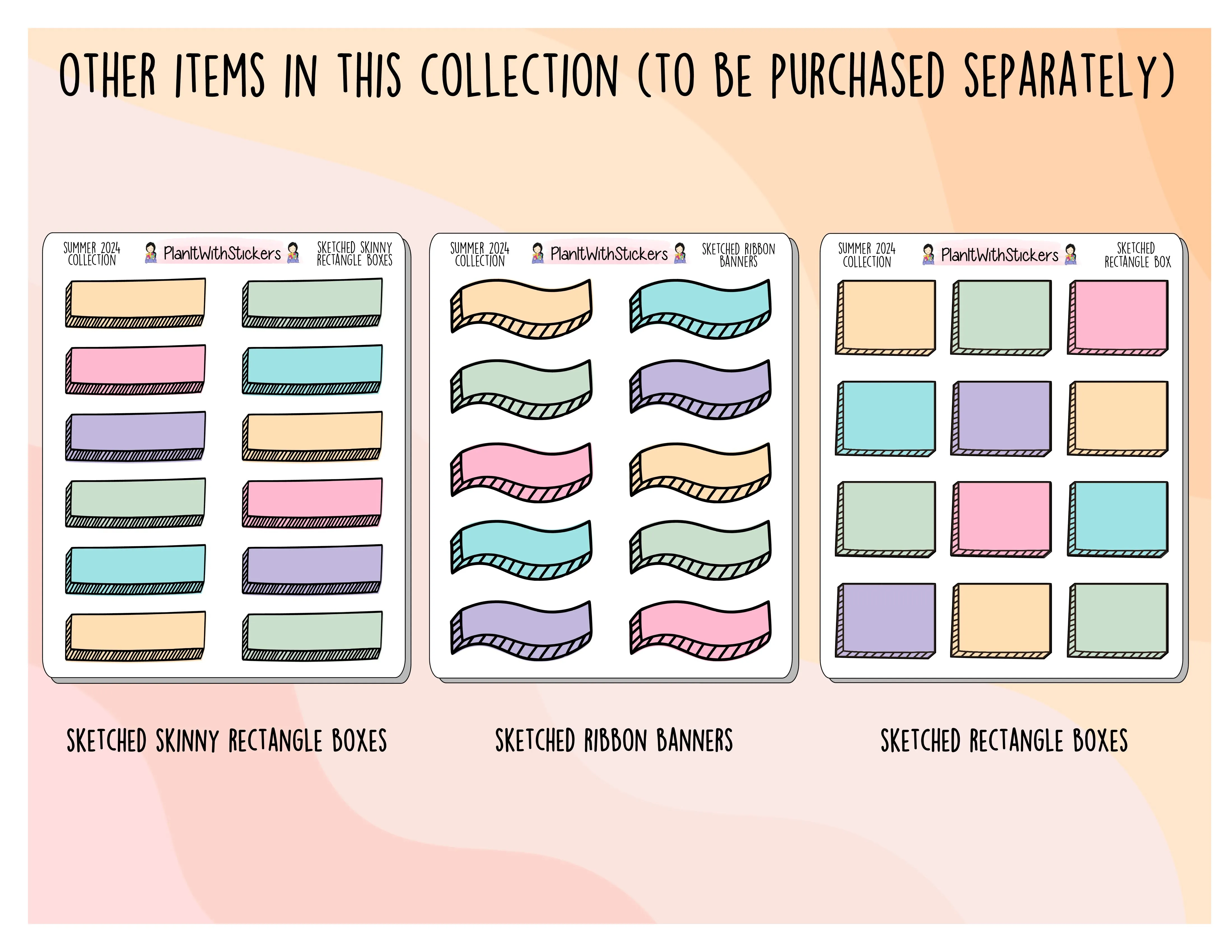 Date Headers - Summer 2024 Colours