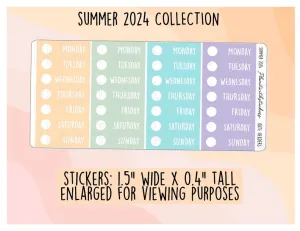 Date Headers - Summer 2024 Colours