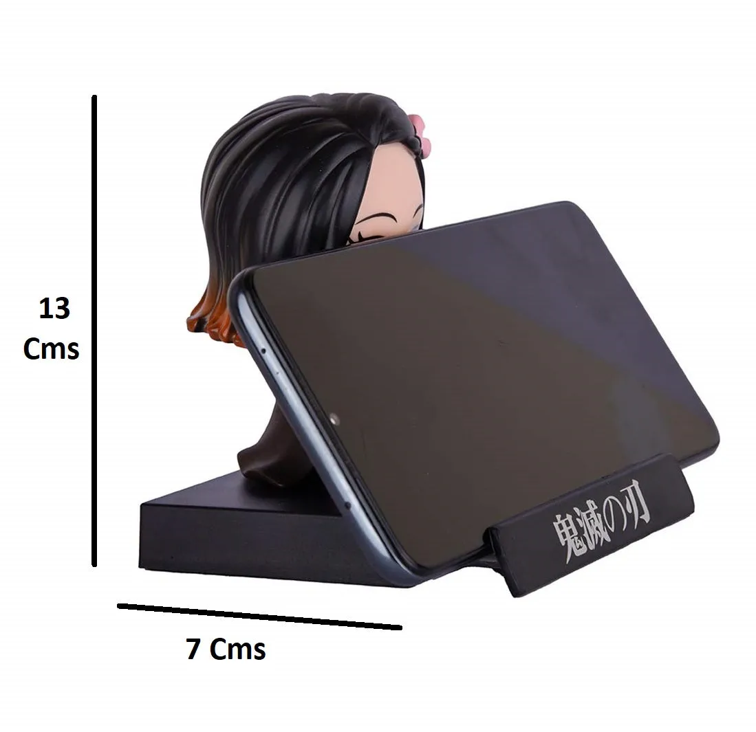 Demon Slayer Nezuko Kamado Bobblehead With Mobile Holder For Cars | 14.5 CMS |