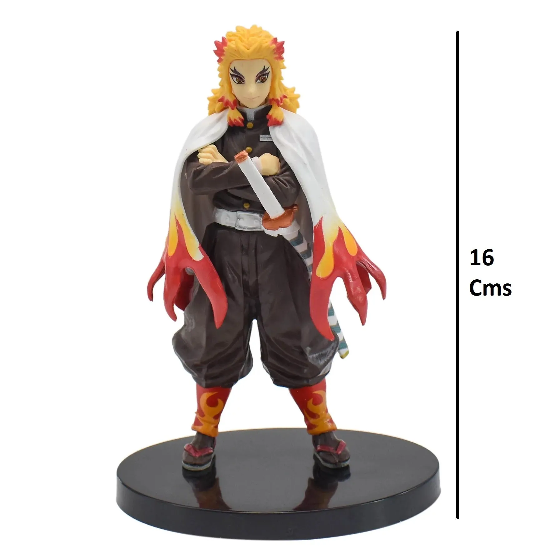 Demon Slayer Rengoku Kyojuro Flame Hashira Action Figure PVC | 16 Cms |