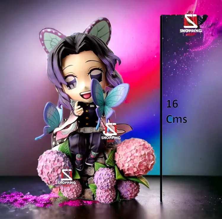 Demon Slayer | Shinobu  Kochou Cute Mini Action Figure  | 16 Cms |
