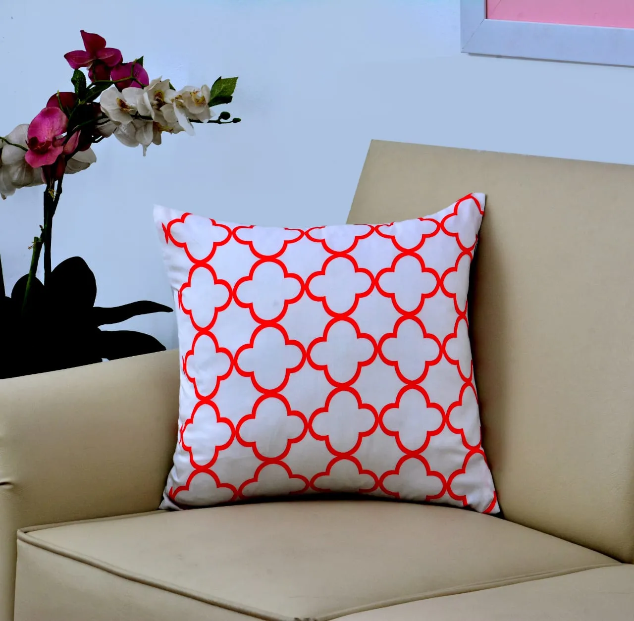 Digital Printed Satin Cushions Assorted 4PCs-Blooming Shades