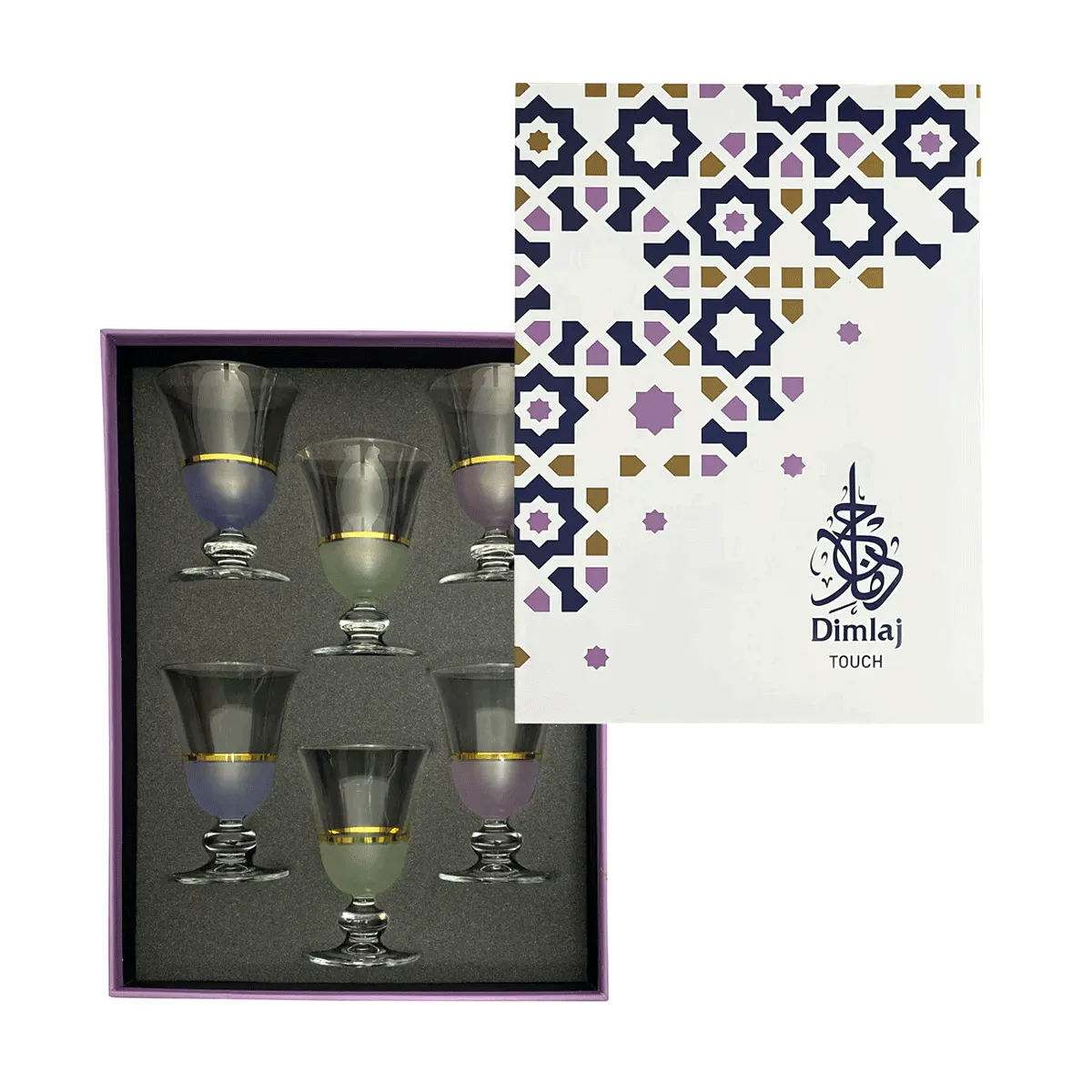 Dimlaj Luminous Set of 6 Pcs Goblet Stems
