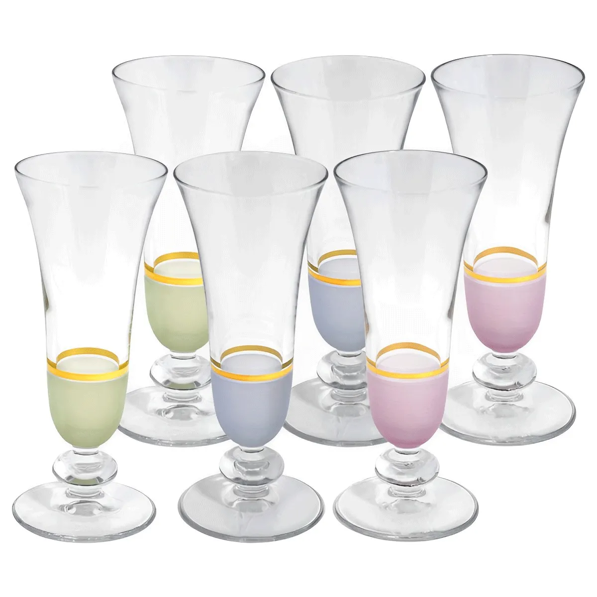 Dimlaj Luminous Set Of 6pcs Goblet Stems