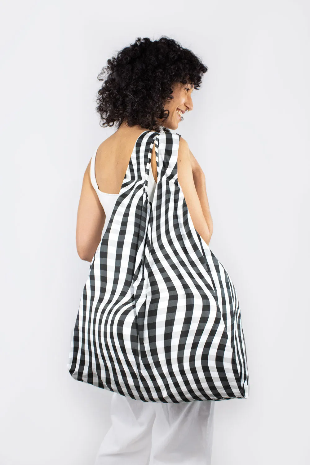 Distorted Gingham | Extra Large Reusable Bag