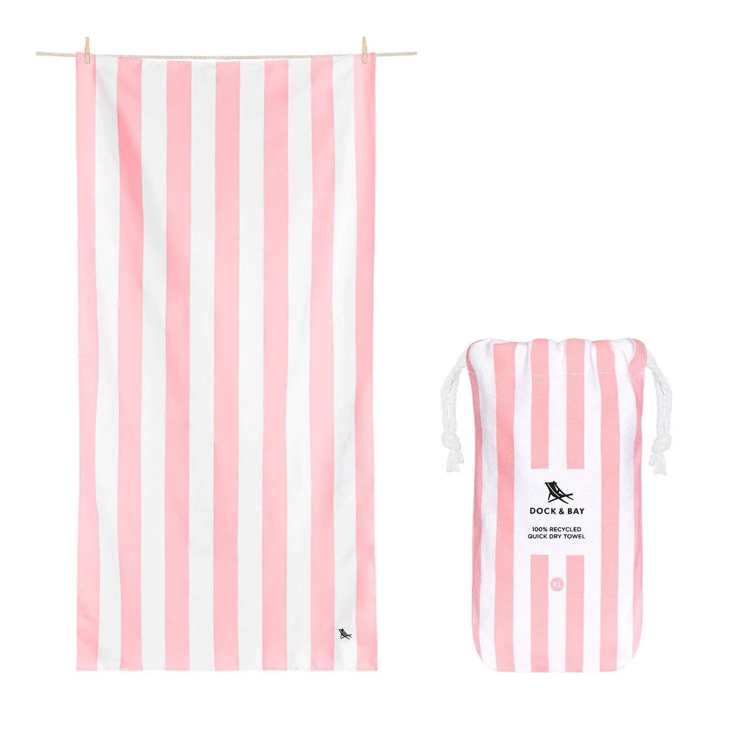 Dock & Bay Quick Dry Towel: Malibu Pink