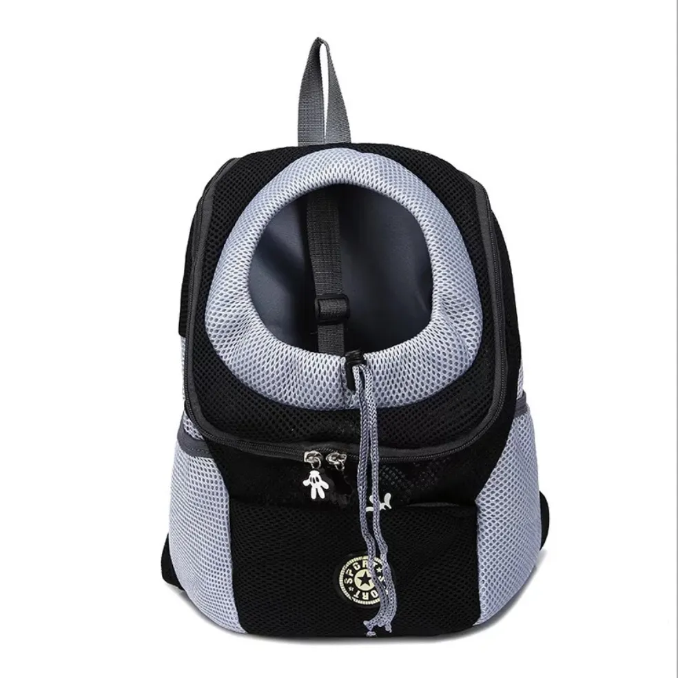 Dog Carrier Backpack - Double Shoulder Portable Travel Outdoor Pet Carrier Bag Mesh