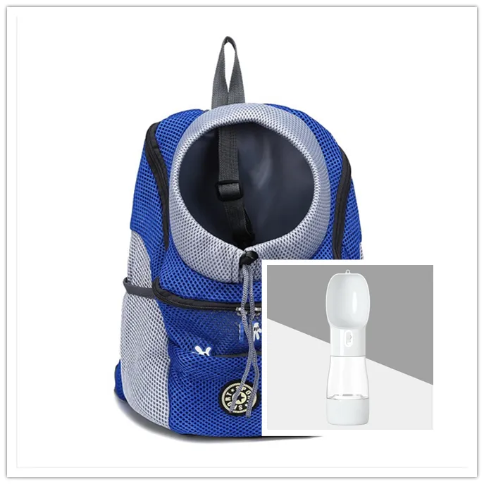 Dog Carrier Backpack - Double Shoulder Portable Travel Outdoor Pet Carrier Bag Mesh