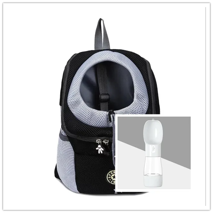 Dog Carrier Backpack - Double Shoulder Portable Travel Outdoor Pet Carrier Bag Mesh