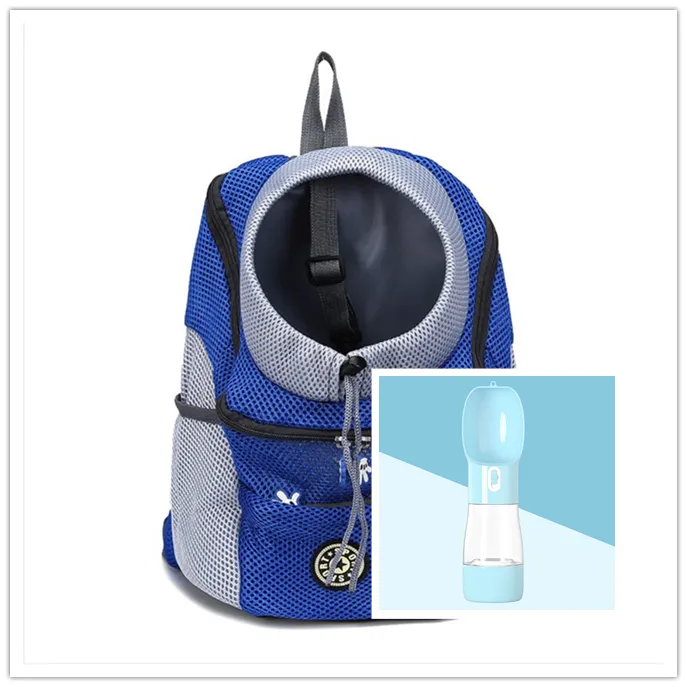 Dog Carrier Backpack - Double Shoulder Portable Travel Outdoor Pet Carrier Bag Mesh