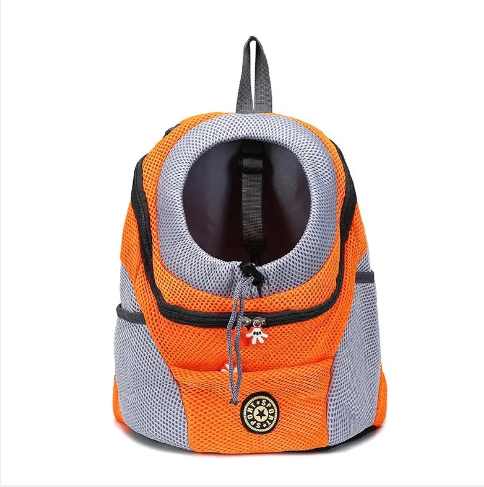 Dog Carrier Backpack - Double Shoulder Portable Travel Outdoor Pet Carrier Bag Mesh