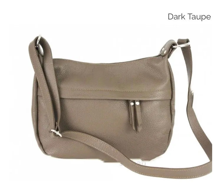 DONNA    Medium size leather cross body/shoulder bag
