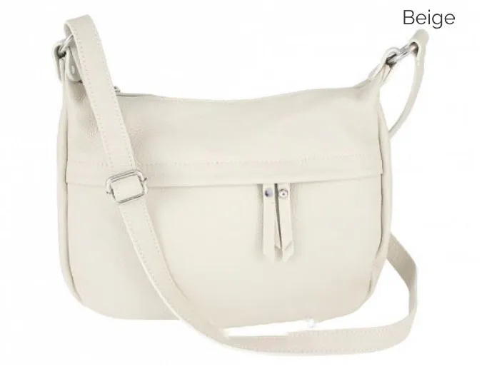 DONNA    Medium size leather cross body/shoulder bag