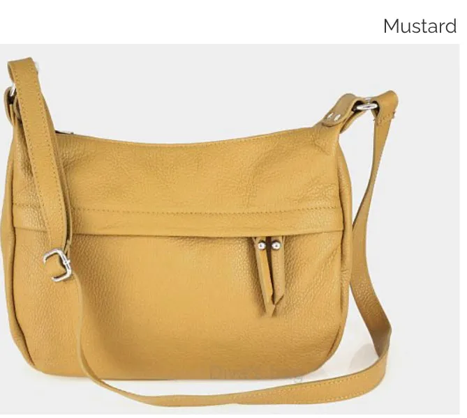 DONNA    Medium size leather cross body/shoulder bag