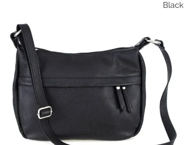 DONNA    Medium size leather cross body/shoulder bag