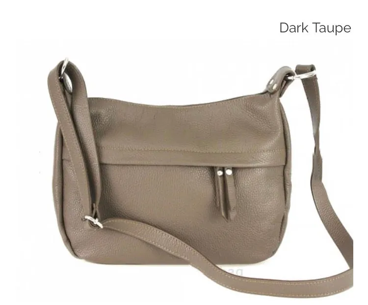DONNA    Medium size leather cross body/shoulder bag