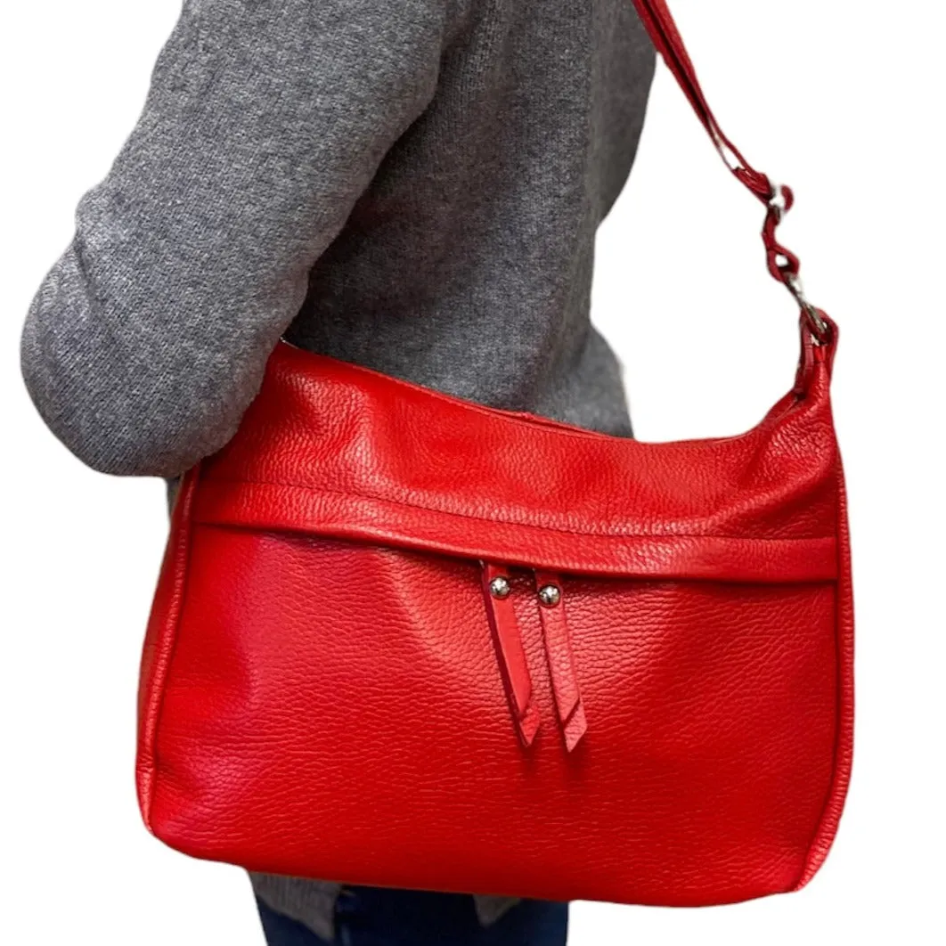 DONNA    Medium size leather cross body/shoulder bag