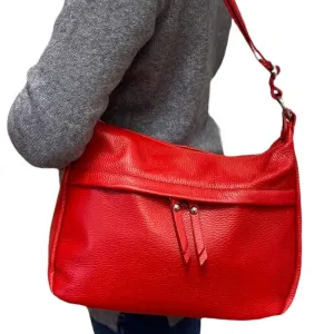 DONNA    Medium size leather cross body/shoulder bag