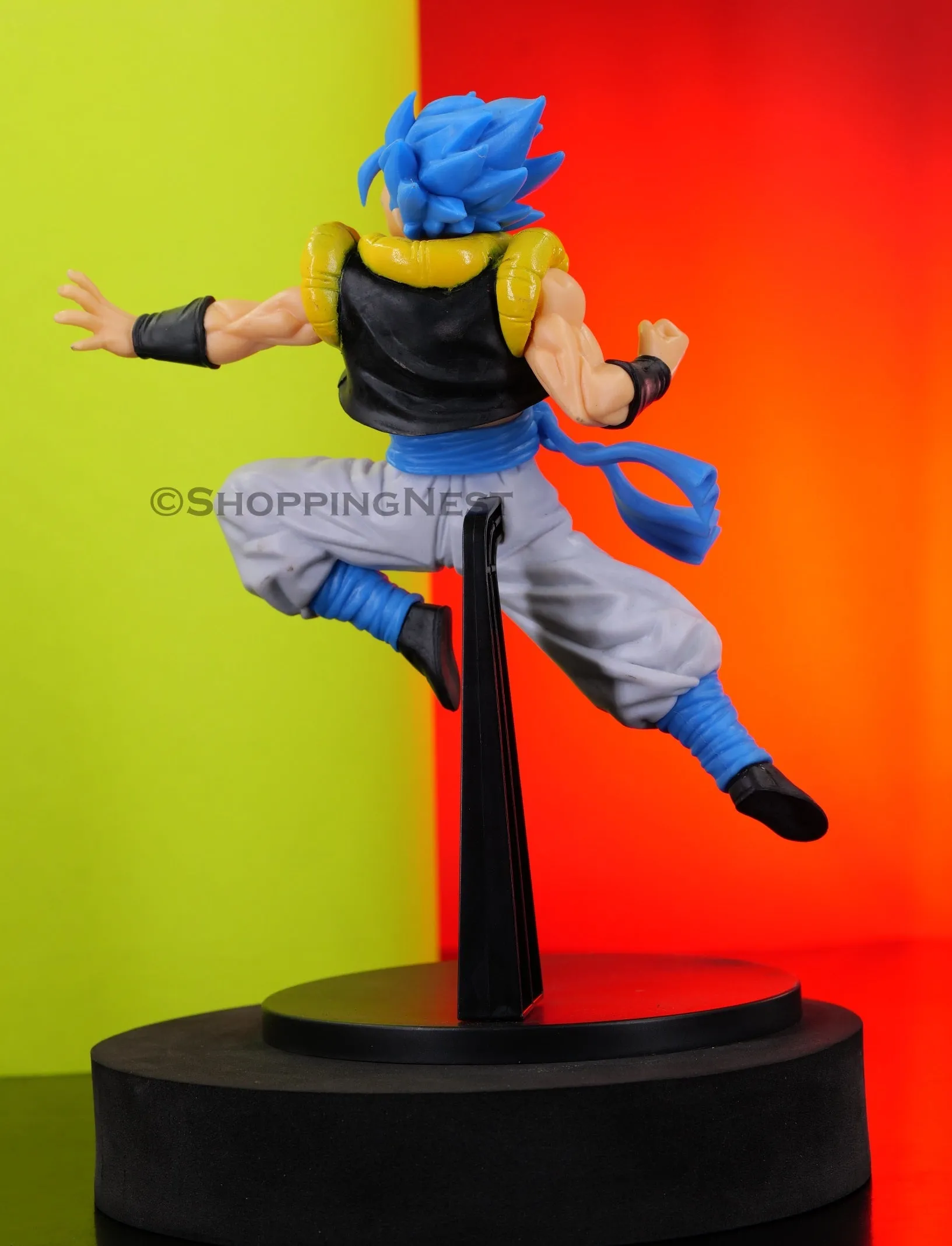 Dragon Ball Z Gogeta Super Saiyan Blue in Action Flying Fight Action Figure | 22 CMS |