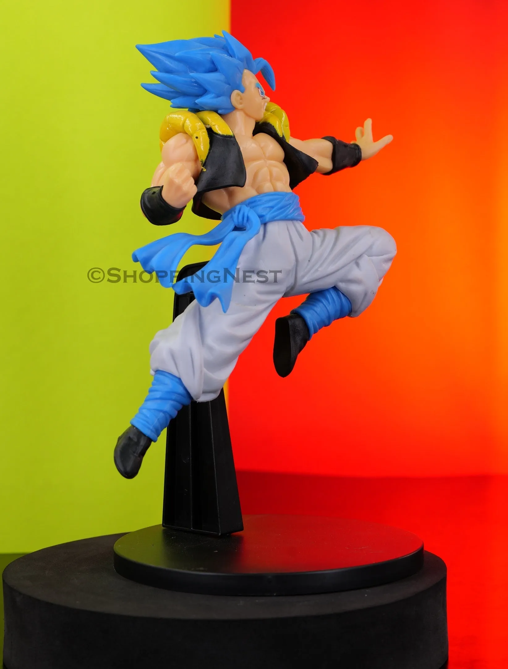 Dragon Ball Z Gogeta Super Saiyan Blue in Action Flying Fight Action Figure | 22 CMS |